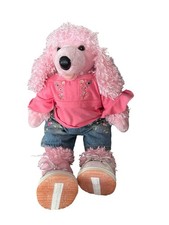 Build-A-Bear Workshop Pink Poodle Plush w/ Outfit  Skechers Shoes 15" Washable