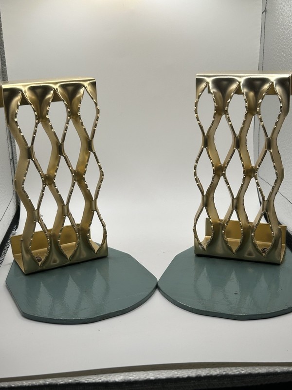 MCM brass bookends vintage Beautiful