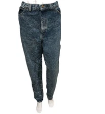 Vintage Acid Wash ps gitano jeans Sz 12 L cotton High Rise Straight Leg