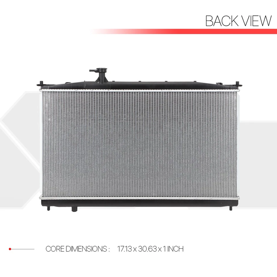 Radiador de refrigeración de aluminio repuesto OE para 07-09 Hyundai Santa Fe AT dpi-2897 Foto 3 de 4