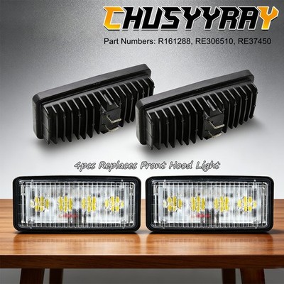 4X LED Headlight For Deere Sprayers lights replace R161288 RE306510 RE37450