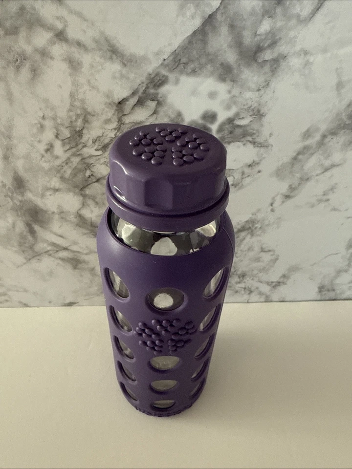 Botella de vidrio Lifefactory con tapa, púrpura niño tamaño 9 oz Foto 3 de 4