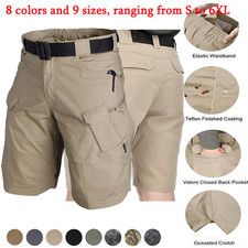 Tactical Workout Shorts for Men Outdoor Casual Quick Dry Hiking Cargo Shorts