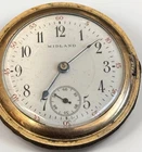 Antique Midland Pocket Watch 7J Swiss Movement - Illinois “Napoleon” GF Hunter