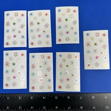 Vintage Mrs Grossman Small Star and Heart Stickers - Scrapbook - 2007