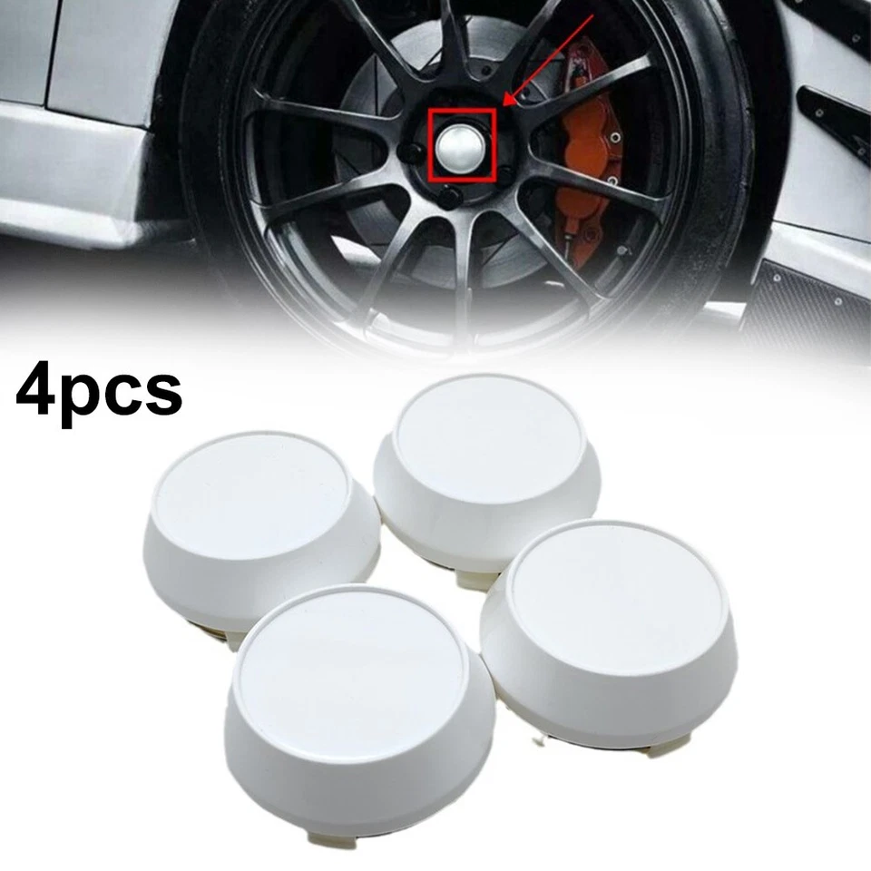 Car Accessories Wheel Center Cap Car Wheel Center Cap Wheel Decoration White ABS - Image 2 of 4