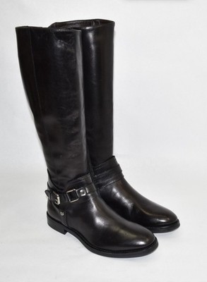  New! AGL Attilio Guisti Leombruni Classic Riding Boot  Black Leather 6.5 US