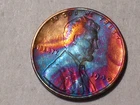 1940-P  @   Rainbow" colored old Lincoln Wheat Penny.!!
