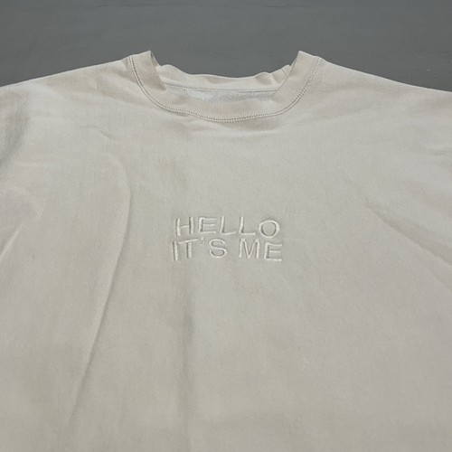 Adele Official Merch Hello It's Me Off White Creame Sweatshirt Sweater ...