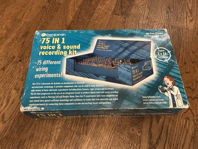 BENJAMIN 75 in 1 Voice and Recording Kit For 75 Different  Experiments Vintage