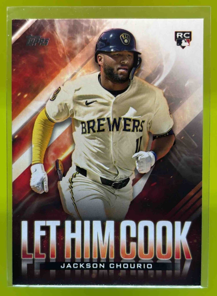 2024 Topps Update Jackson Chourio Let Him Cook Milwaukee Brewers #LHC-19 RC