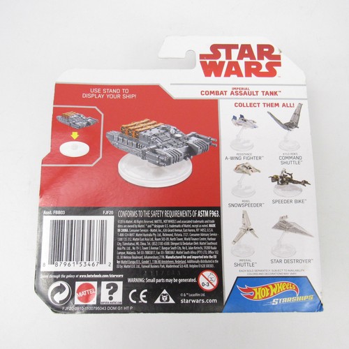 Hot Wheels Star Wars Imperial Combat Assault Tank Starships Diecast NUEVO - Imagen 5 de 5