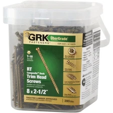 GRK RT #8 x 2-1/2 In. Star Drive Composite Screw (390 Ct.) 115079 GRK Fasteners