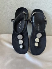 Vionic Lizbeth Sandals Womens T-Strap Thong Medallion Comfort Summer Shoe SZ 8