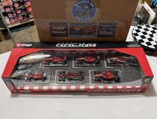 Burago F1 FERRARI Formula 1 F1 Racing DieCast 1:43 Scale 6 Pack NIB