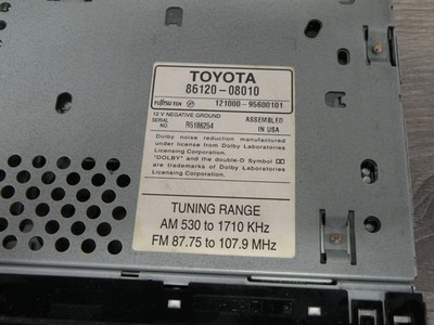 Toyota OEM Car Stereo Radio Cassette CD Player Logic Control Deck