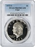 1973-S Eisenhower Dollar PR69DCAM Clad PCGS S Eisenhower