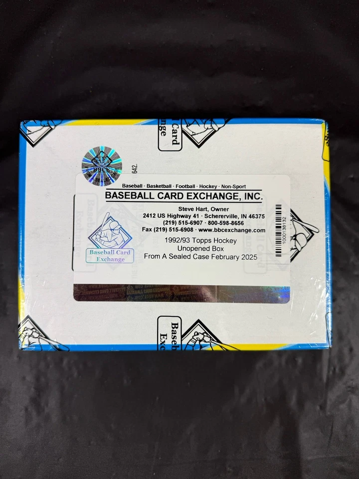 1992-93 Topps Hockey NHL Wax Box BBCE FASC From A Sealed Case Verified Unopened - Image 2 of 4