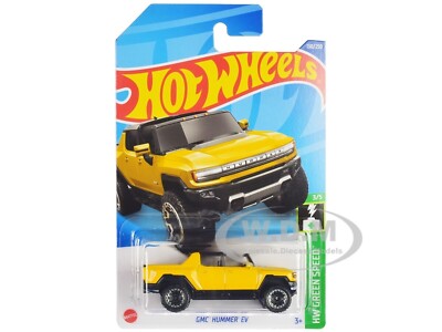 GMC HUMMER EV PICKUP TRUCK YELLOW DIECAST MODEL CAR BY HOT WHEELS