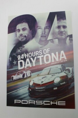 2018 IMSA Porsche Racing Rolex 24 at Daytona Poster 