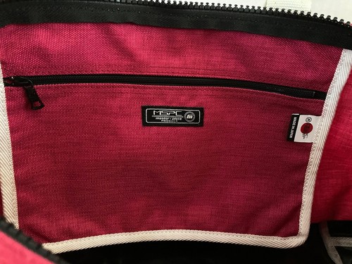 Master-Piece MSPC Tote Bag, Magenta Nylon & Brown Suede Leather, Made In Japan - Picture 6 of 22