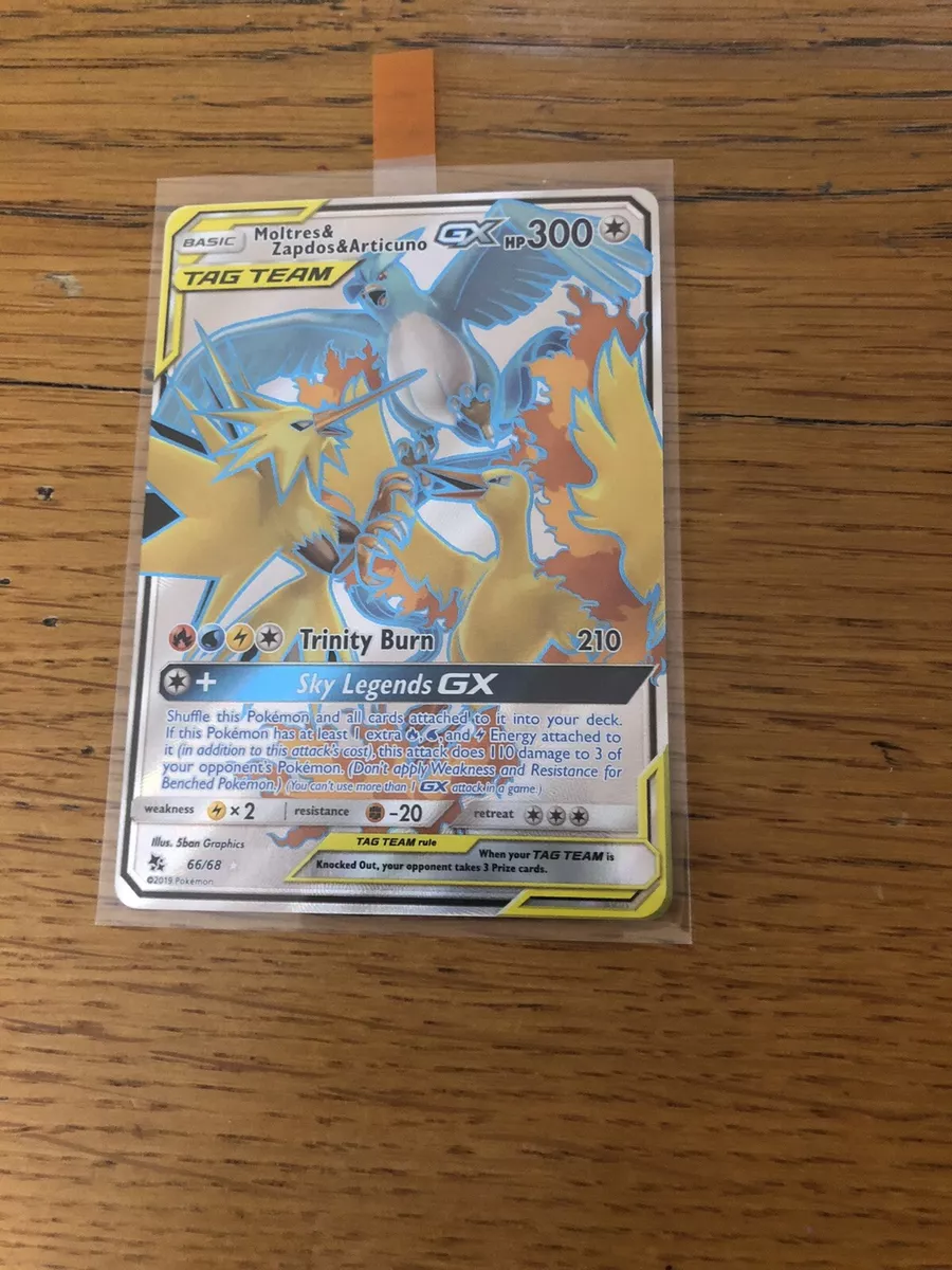 Moltres & Zapdos & Articuno Tag Team GX - 66/68 - Full Art Ultra Rare