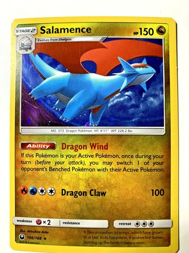 SALAMENCE - 106/168 - Celestial Storm - HOLO - RARE - Pokemon Card - NM - Picture 1 of 2