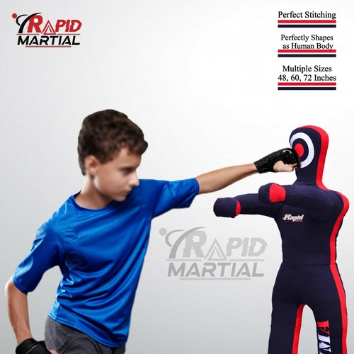 BJJ Brazilian Jiu Jitsu Kids Grappling Dummy MMA Wrestling Judo Punching Kicking - Picture 2 of 3