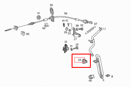 MERCEDES-BENZ E-CLASS W124 Kick Down Switch A0025452214 - Picture 1 of 11