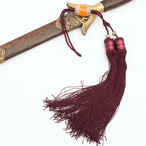 Real Silk Tai Chi Sword Accessories Black Sword Tassel Martial Arts Sword Tassel - Picture 11 of 29