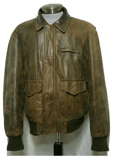 cabela's leather bomber jacket