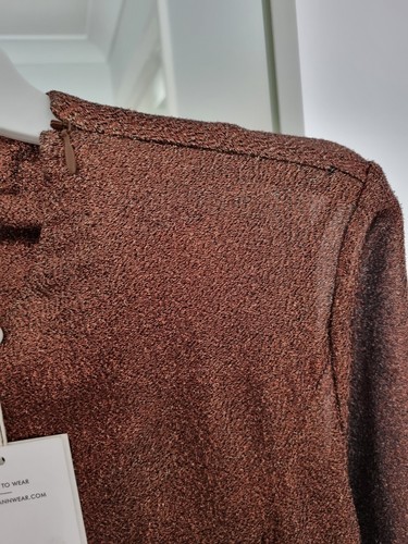 New/Tag Zimmermann 0 Karmic Metalic Sheath Dress Copper - Picture 6 of 12