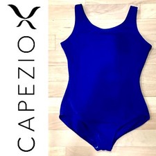 CAPEZIO Girls Royal Blue Leotard for Ballet or Gymnastics - Sz L