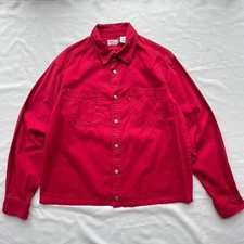 Levi's Vintage 90's Red Heavy Shirt Size M