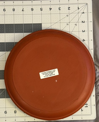 Handpainted Bird Pottery PlateSigned/Dated Aboriginal Artist Charlie Chambers,Jr - Picture 5 of 11