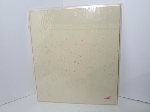 Japanese Signed Art Shikishi Board Bird White Flower Watercolor Asian Vtg - Picture 3 of 6