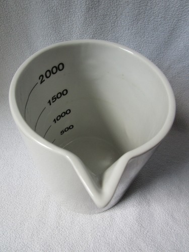 Haldenwanger Berlin H- Porzellan Messbecher 2000ml Skala innen Top unbeschädigt - Picture 7 of 9