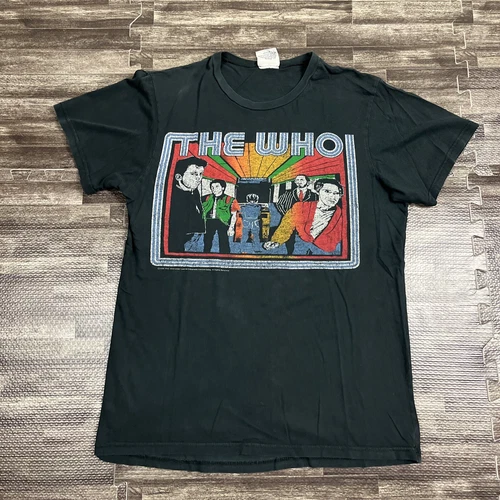 Vintage The Who T Shirt Mens S Black Bids Farewell Concert T 2000s vintage concert t-shirt, vintage, size S, single stitch, B+ condition