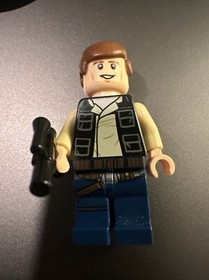 LEGO Star Wars Han Solo Minifigure Blue Legs, Vest with Pockets 75030 75052
