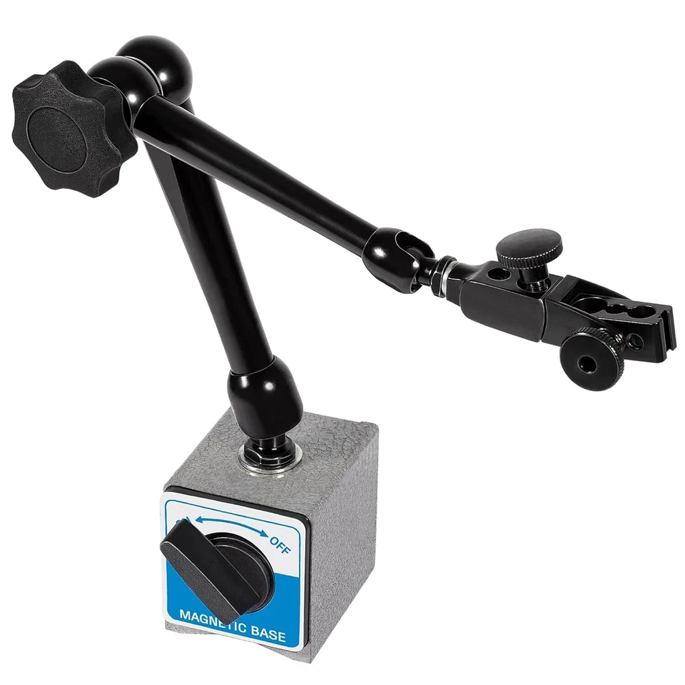 DG61003 Regular Duty Dial Gage Holder Mag Base w/Metal Fine Adjust Universal - Photo 1/4