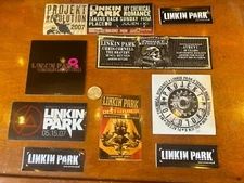 ￼ ￼ Linkin Park Cool Random Stickers  ( lot of 9)- original + Free flag sticker