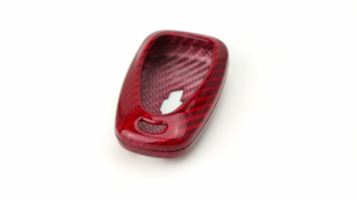 Real Red Carbon Fiber Key Fob Cover For Chevy Camaro Malibu Cruze 