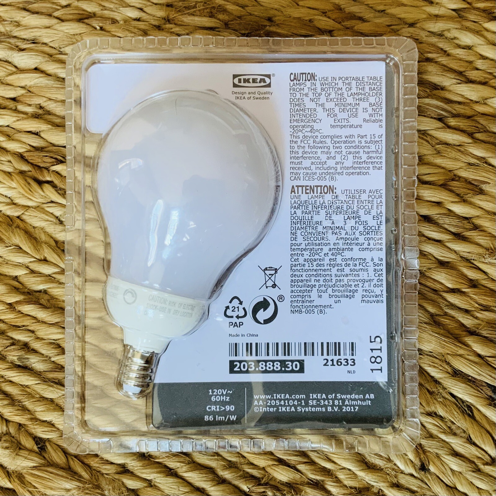 Analytisch Blokkeren Ongeschikt IKEA | 203.888.30 | LEDARE LED | 600 lm / 2700 kelvin | E12 | eBay