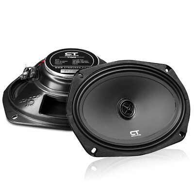 CT Sounds Tropo 6x9  160 Watt Shallow-Mount Coaxial Car Speakers, Pair