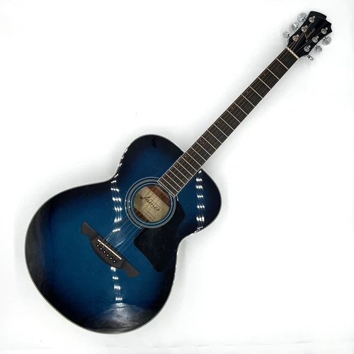 James Acoustic Guitar Blue JF400/SBB S/N J12021406 with Soft Case USED