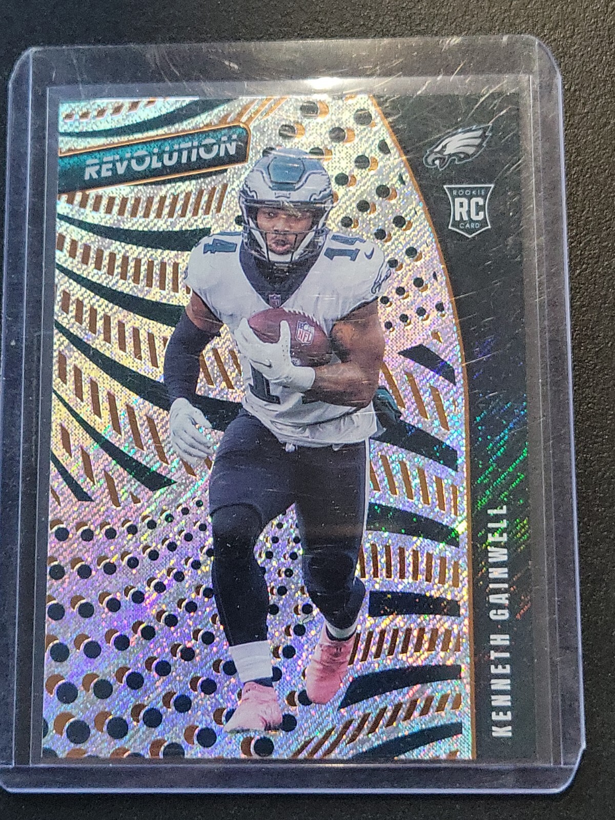 2021 Panini Chronicles Kenneth Gainwell Revolution Rapture RC Eagles #REV-13