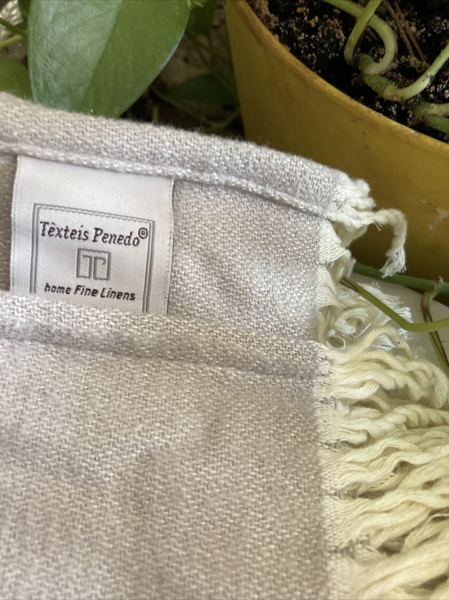 Texteis Penedo Oversized Throw Blanket Made Portugal 54” X64