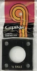 2x2 Capital Holder Plastic Snaplock 1/2 Oz Gold Eagle Coin Black Display 4 Scews