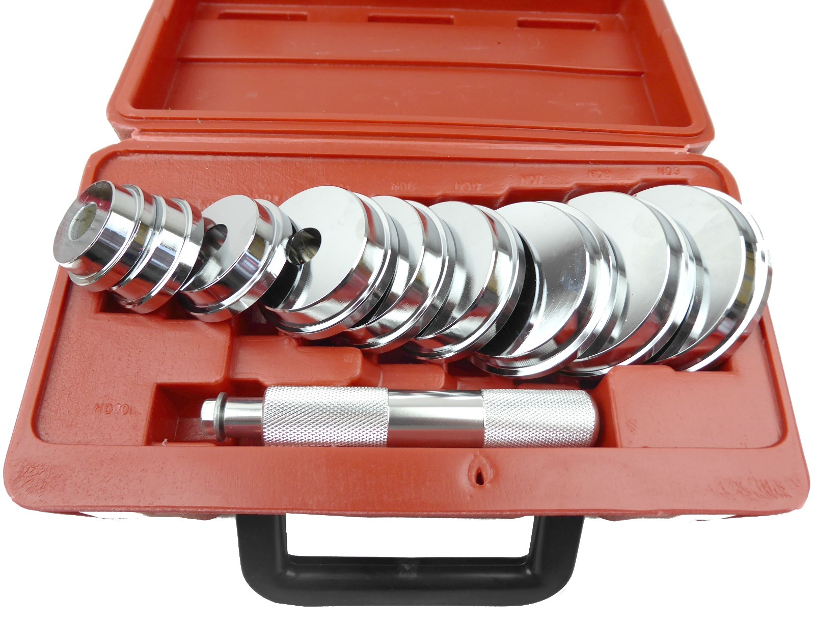 11pc Wheel Bearing Race & Seal Driver Set Aluminium Universal Kit 39.5