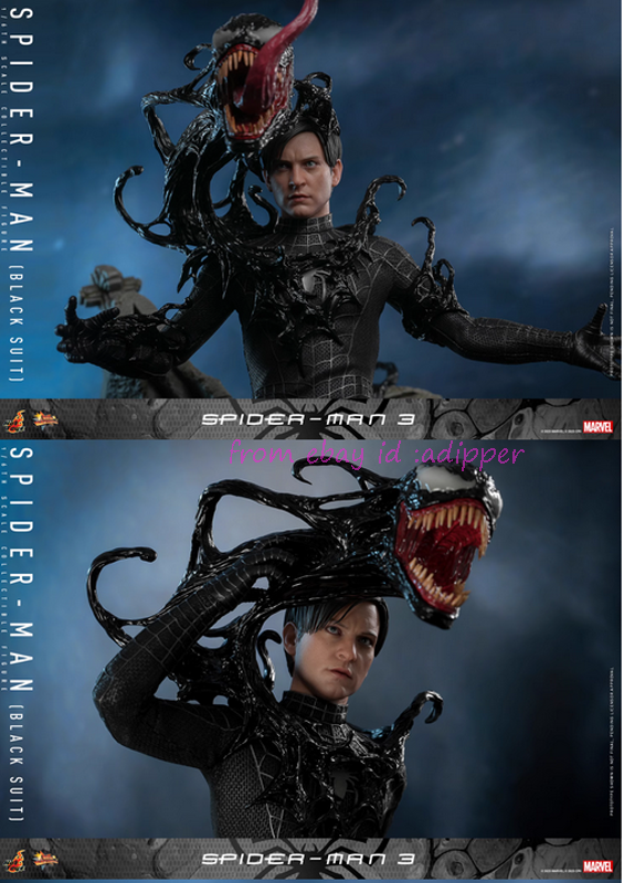 Perefect Hot Toys 1/6 Mms727 Spider-Man (Black Suit) Standard